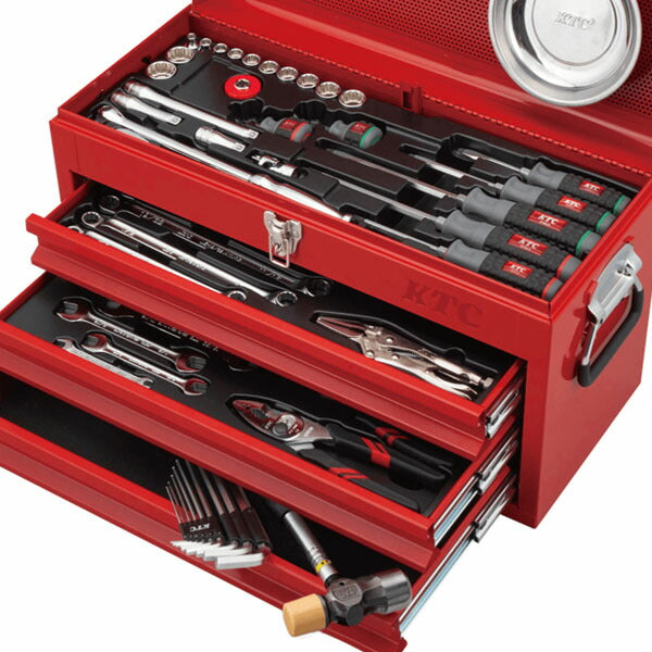 KTC 工具セット チェストタイプ インチサイズ 9.5sq 54点 SK3542BXR (4989433987101) 京都機械工具