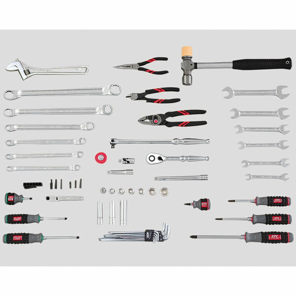 KTC 工具セット(薄型収納メタルケース)[56点] (SK3561SS)(4989433985015) 京都機械工具