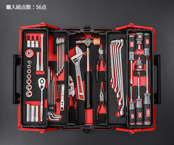 【特典付】KTC SK35626WZR 9.5sq. 工具セット 56点 京都機械工具 EK-10AR3採用 携行性に優れたスタンダード レッド 2026SK