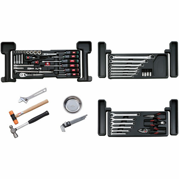 [メーカー直送業者便] KTC 工具セット(チェスト+ローラーキャビ)[68点] (SK36813XXB)(4989433985107) 京都機械工具