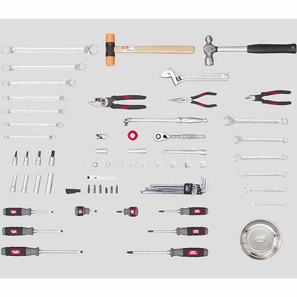 [メーカー直送業者便] KTC 工具セット(チェスト+ローラーキャビ)[68点] (SK36813XXB)(4989433985107) 京都機械工具