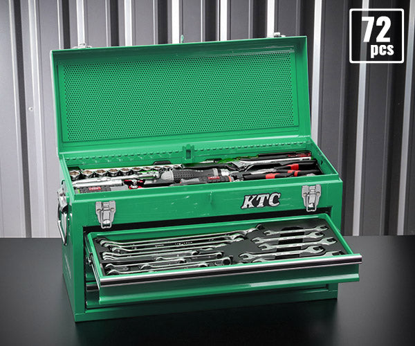 [予約受付中]【12月上旬から順次発送】KTC 9.5sq. 72点工具セット マラカイトグリーン SK37220XMLGREM SKX0213MLGR 採用モデル エヒメマシンオリジナル ツールセット 京都機械工具