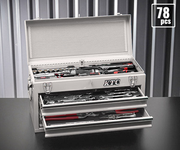 [予約受付中]【12月上旬から順次発送】KTC 9.5sq. 78点工具セット オフホワイト SK37820XFWEM SKX0213FW 採用モデル エヒメマシンオリジナル ツールセット 京都機械工具