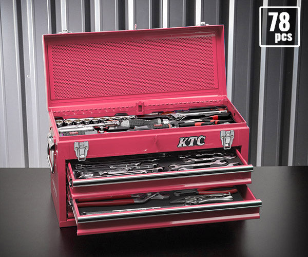 [予約受付中]【12月上旬から順次発送】KTC 9.5sq. 78点工具セット シラーズレッド SK37820XSYREM SKX0213SYR 採用モデル エヒメマシンオリジナル ツールセット 京都機械工具