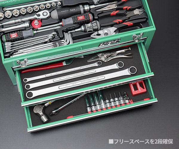KTC (SK39120XTGEM) 9.5sq. 91点 工具セット ターコイズグリーン