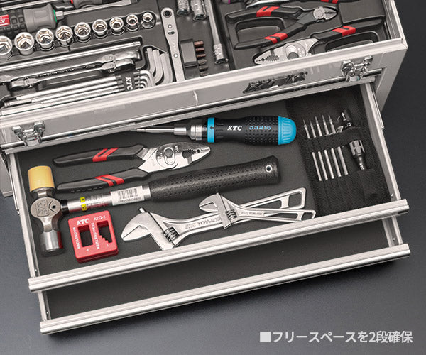 [予約受付中]【12月上旬から順次発送】KTC 9.5sq. 92点工具セット オフホワイト SK39224XFWEM SKX0213FW 採用 エヒメマシンオリジナル ツールセット 京都機械工具