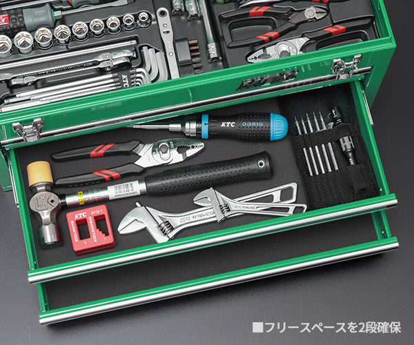 [予約受付中]【12月上旬から順次発送】KTC 9.5sq. 92点工具セット マラカイトグリーン SK39224XMLGREM SKX0213MLGR 採用 エヒメマシンオリジナル ツールセット 京都機械工具