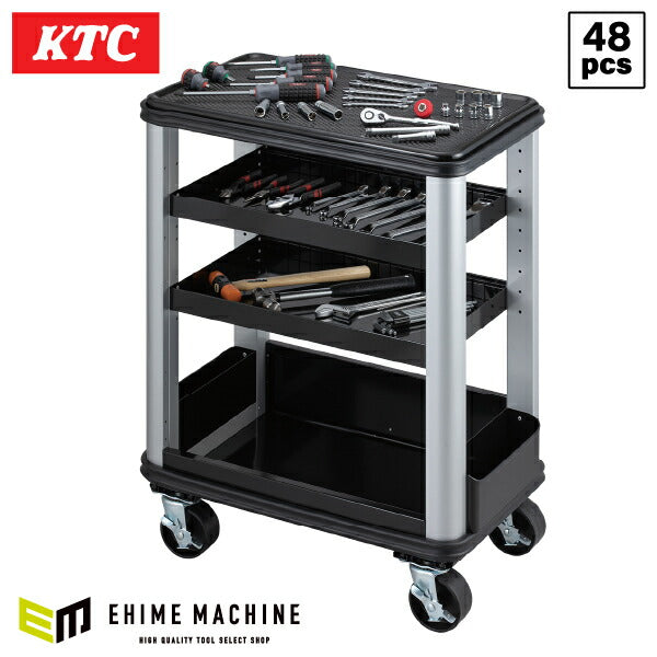 [メーカー直送業者便] KTC SK5006C 9.5sq.ツールステーションセット 48点セット 京都機械工具 SKR502C採用 BR390入組み工具セット