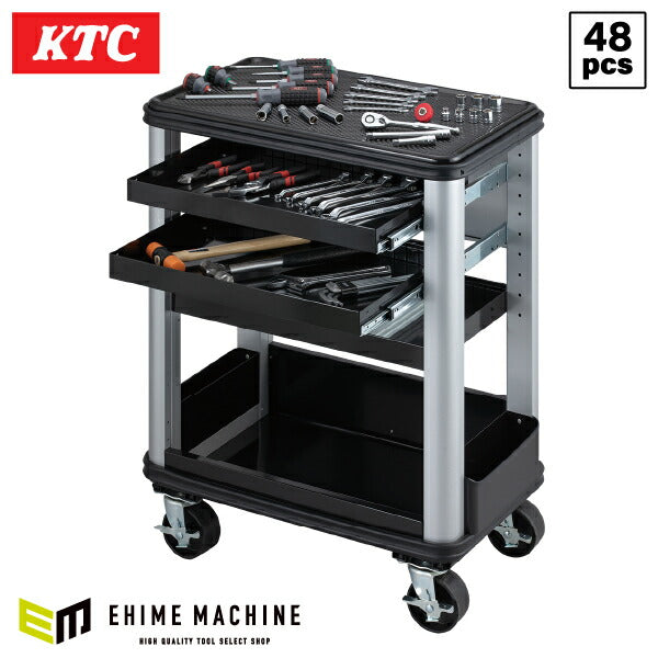 [メーカー直送業者便] KTC SK6006C 9.5sq.ツールステーションセット 48点セット 京都機械工具 SKR603C採用 BR390入組み工具セット