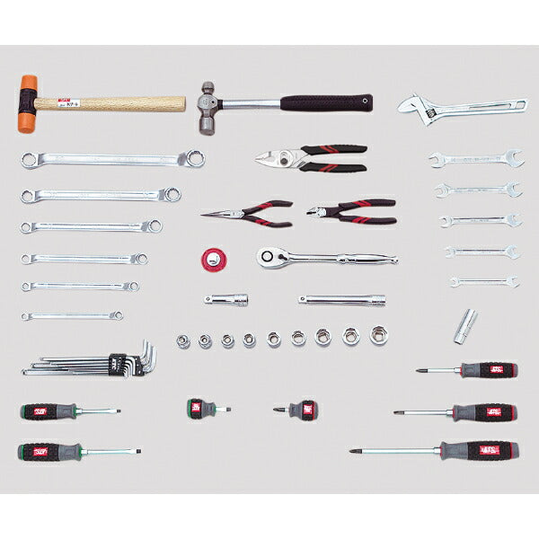 [メーカー直送業者便] KTC SK6011C 12.7sq.ツールステーションセット 47点セット 京都機械工具 SKR603C採用 工具セット