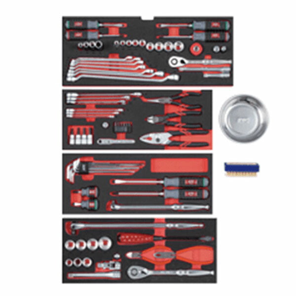 KTC 工具セット チェストタイプ 72点（ブラック） SK7722XBK 差込角9.5sq/12.7sq (4989433987217) 京都機械工具