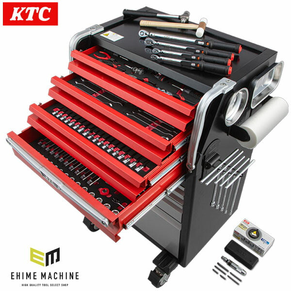 [メーカー直送業者便] KTC 工具セット ローラーキャビネットタイプ 239点 (SK8003EX)(4989433988665) 京都機械工具 ツールセット