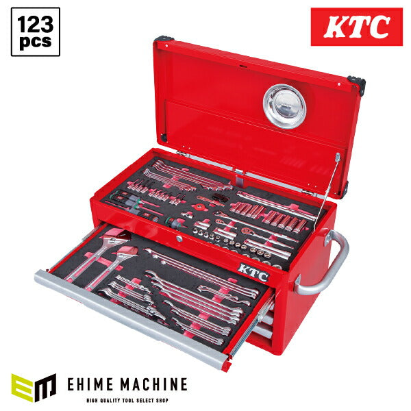 [メーカー直送業者便] KTC SK8201R ハイメカツールセット レッド 123点 工具セット 差込角6.3mm 9.5mm BR390採用モデル