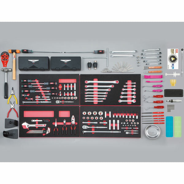[メーカー直送業者便] 【特典付】 KTC SK95726EEBK 9.5sq. 6.3sq.12.7sq.工具セット 157点 京都機械工具 EKR-1004BK,EKW-1007BK採用 エキスパート ブラック 2026SK