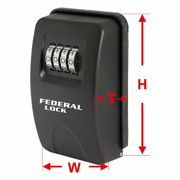 日本正規品 フェデラル ダイヤル式キーボックスL 据置タイプ (SKLB-004-P)(4545301109213) FEDERAL