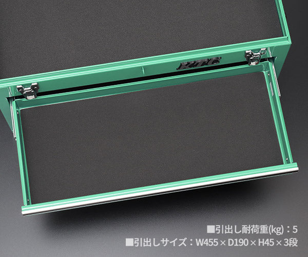 8月の特価品】KTC工具箱 SKX0213TGEM ツールチェスト ターコイズ