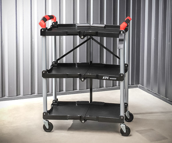 [26SS新商品] KTC アクティブステーション 折りたたみ式ワゴン SKX2303F (4989433883038) 京都機械工具