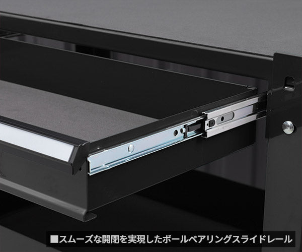 KTC SKX2613BKST4 ツールワゴン ブラック 京都機械工具 3段1引出し 工具ワゴン 工具入れ 2026SK