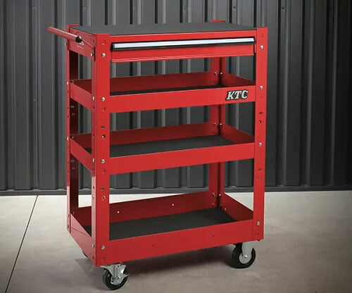 [メーカー直送業者便] KTC SKX2704ST5 ツールワゴン レッド 京都機械工具 ストレージ 4段1引出し付 2026SK
