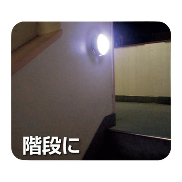 リーベックス マルピカ SLK400 ドーム型LEDセンサーライト 電池式 IP44 (SLK400)(4943125708870) REVEX