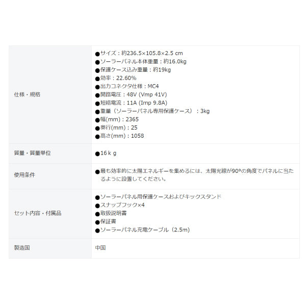 EcoFlow 400Wソーラーパネル SOLAR400W-JP 折り畳み式ソーラーパネル