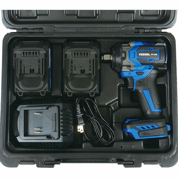 ベッセル SP AIR 18.5V 12.7sq 充電式インパクトレンチ フルキット バッテリー2個付 最大300N・m (SP-8141J-FULL)(4940995905323) VESSEL
