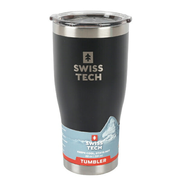 スイステック ST071007 タンブラー 黒色 591ml 18-8ステンレス製 SWISS TECH