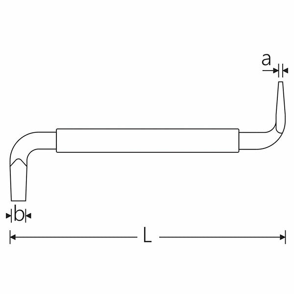 日本正規品 スタビレー 10546-3 オフセットマイナスドライバー 1.0×5.5×125mm (4018754330362) STAHLWILLE