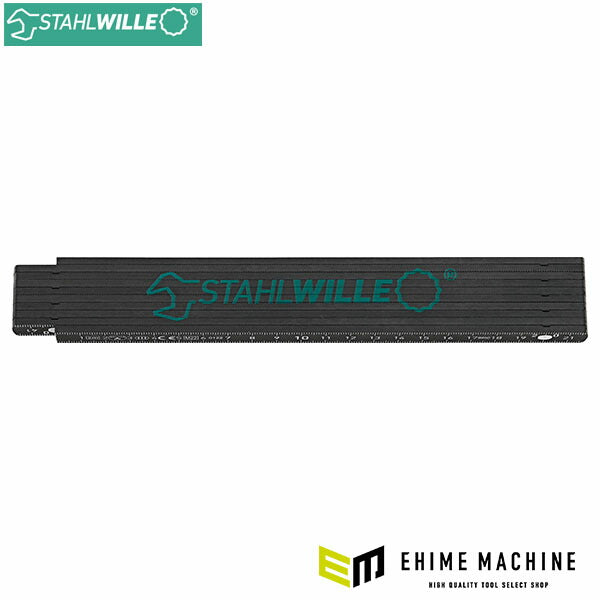 日本正規品 スタビレー 木製定規 2m 折りたたみ 両面目盛cm/mm 角度表示付 (13112)(4018754353132) STAHLWILLE