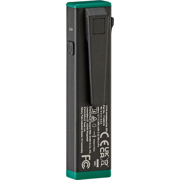 日本正規品 スタビレー USB-C充電式 ミニワークライト 最大500lm IK07/IPX3 マグネット/クリップ付 (13134)(4018754349715) STAHLWILLE