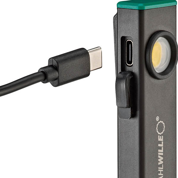 日本正規品 スタビレー USB-C充電式 ミニワークライト 最大500lm IK07/IPX3 マグネット/クリップ付 (13134)(4018754349715) STAHLWILLE