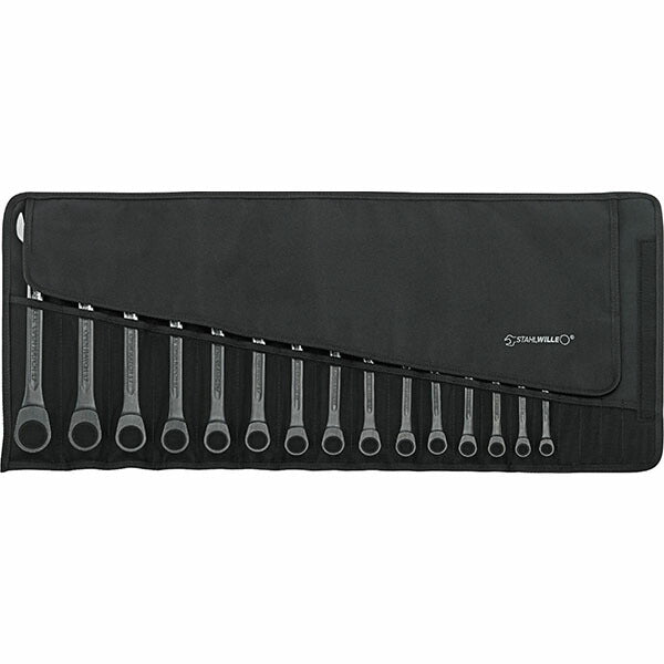 日本正規品 スタビレー 17F/15 ラチェットコンビネーションレンチ 15点セット 8-24mm ケース付 (4018754349968) STAHLWILLE