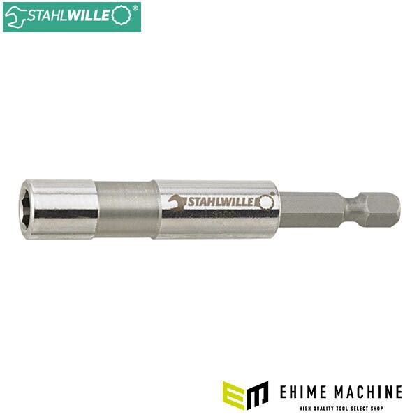 日本正規品 スタビレー 1/4HEX マグネット付ビットホルダー 全長72mm 強力マグネット スリーブクロムメッキ (3100)(4018754331888) STAHLWILLE