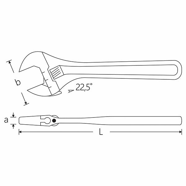 日本正規品 スタビレー 4025-4 モンキーレンチ クロームメッキ 最大開口13mm (4018754299492) STAHLWILLE