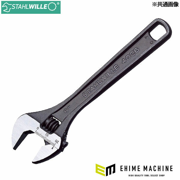 日本正規品 スタビレー 4026-18 モンキーレンチ ブラック 最大開口53mm 左ねじタイプ (4018754019687) STAHLWILLE