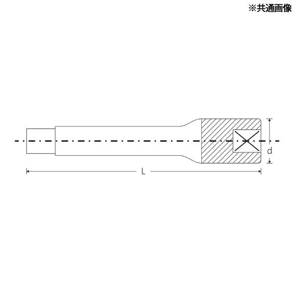日本正規品 スタビレー 1/4SQ エキステンションバー 全長150mm (405/6)(4018754012213) STAHLWILLE