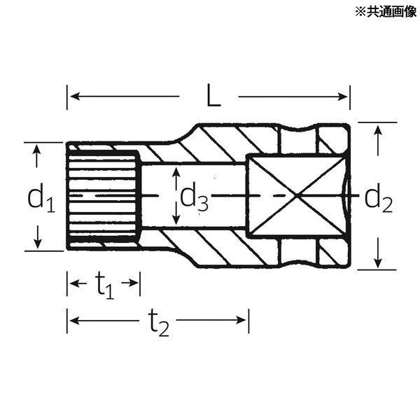 日本正規品 スタビレー 1/4SQ インチサイズ スプラインソケット 7/32 (40ASP-7)(4018754109098) STAHLWILLE