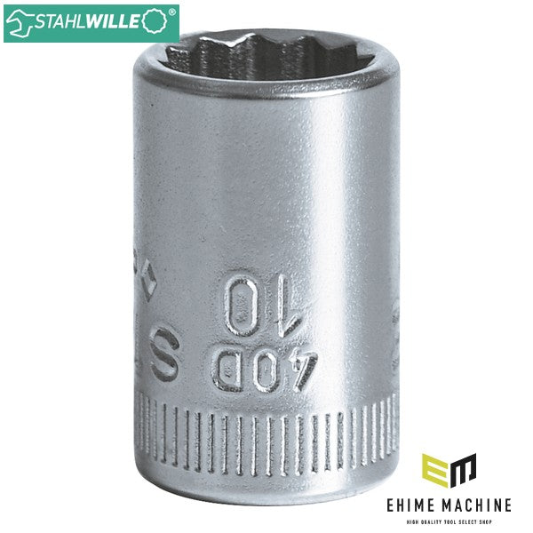 日本正規品 スタビレー 1/4SQ ソケット 12角形状 10mm (40D-10)(4018754000357) STAHLWILLE
