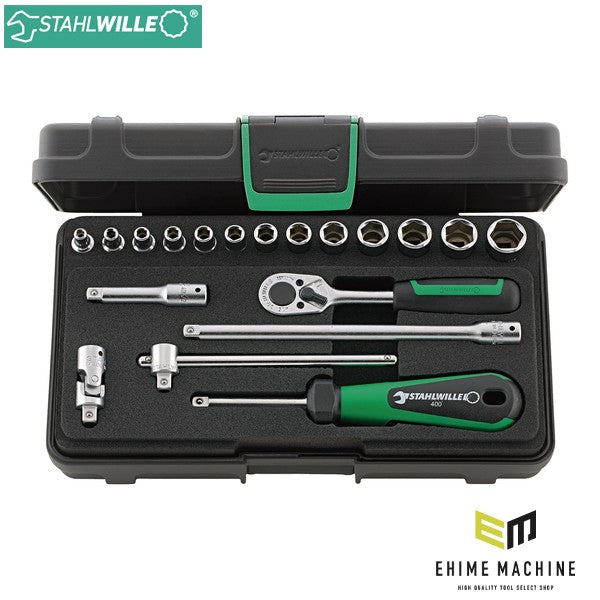 日本正規品 スタビレー 19点組 1/4SQ ソケットレンチセット (40/13/6KN)(4018754261512) STAHLWILLE