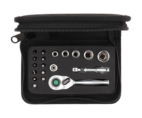 日本正規品 スタビレー 1/4SQ ソケットレンチセット 19点 ポーチ入