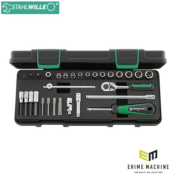 日本正規品 スタビレー 30点組 1/4SQ ソケットレンチセット (40/23/7KN)(4018754260614) STAHLWILLE