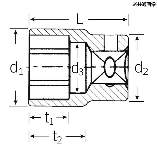 日本正規品 スタビレー 3/8SQ ソケット 6角形状 21mm (456-21)(4018754003020) STAHLWILLE