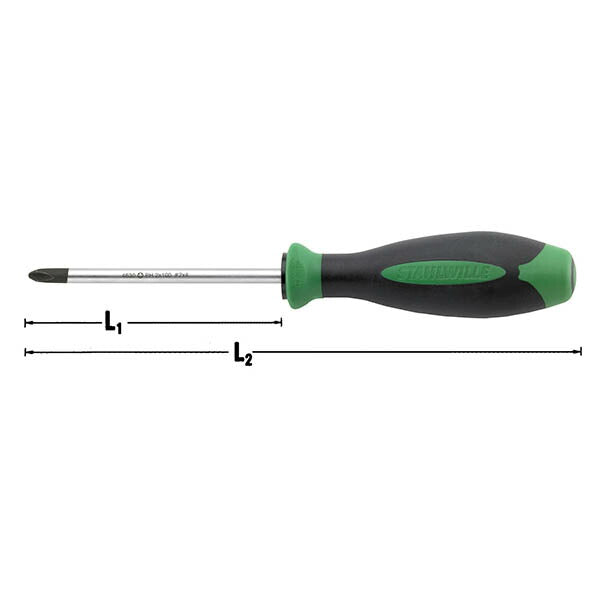 日本正規品 スタビレー DRALL+ プラスドライバー #2×100mm (4630-2)(4018754184880) STAHLWILLE