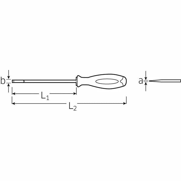 日本正規品 スタビレー 4721-5 マイナスドライバー 1.2×8.0mm 軸長160mm (4018754030156) STAHLWILLE