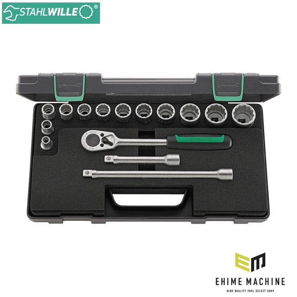 日本正規品 スタビレー 15点組 1/2SQ ソケットレンチセット (50/12/3KN)(4018754260867) STAHLWILLE