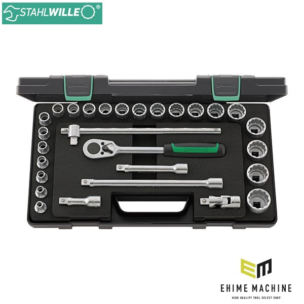 日本正規品 スタビレー 28点組 1/2SQ ソケットレンチセット (50/22/6KN)(4018754260843) STAHLWILLE