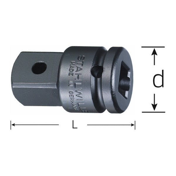 日本正規品 スタビレー インパクト用アダプター 1/2SQX3/4SQ (514IMP)(4018754017201) STAHLWILLE