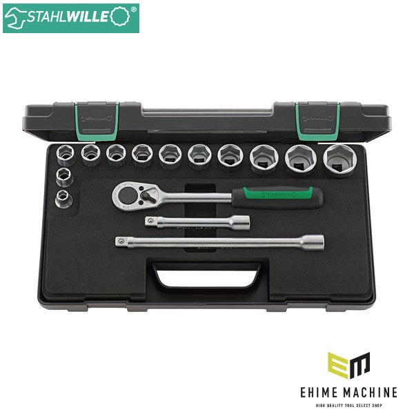 日本正規品 スタビレー 15点組 1/2SQ ソケットレンチセット (52/12/3KN)(4018754260874) STAHLWILLE