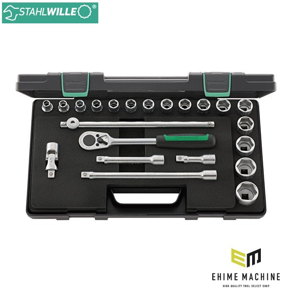 日本正規品 スタビレー 22点組 1/2SQ ソケットレンチセット (52/16/6KN)(4018754260904) STAHLWILLE