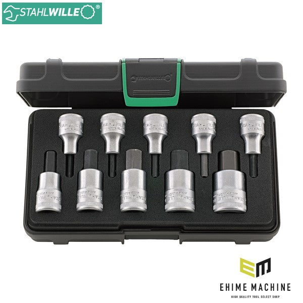 日本正規品 スタビレー 10点組 1/2SQ インヘックスソケットレンチセット (54/10KN)(4018754261642) STAHLWILLE
